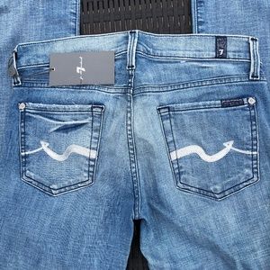 7 for all Mankind Straight Leg Jeans Blush sz 26